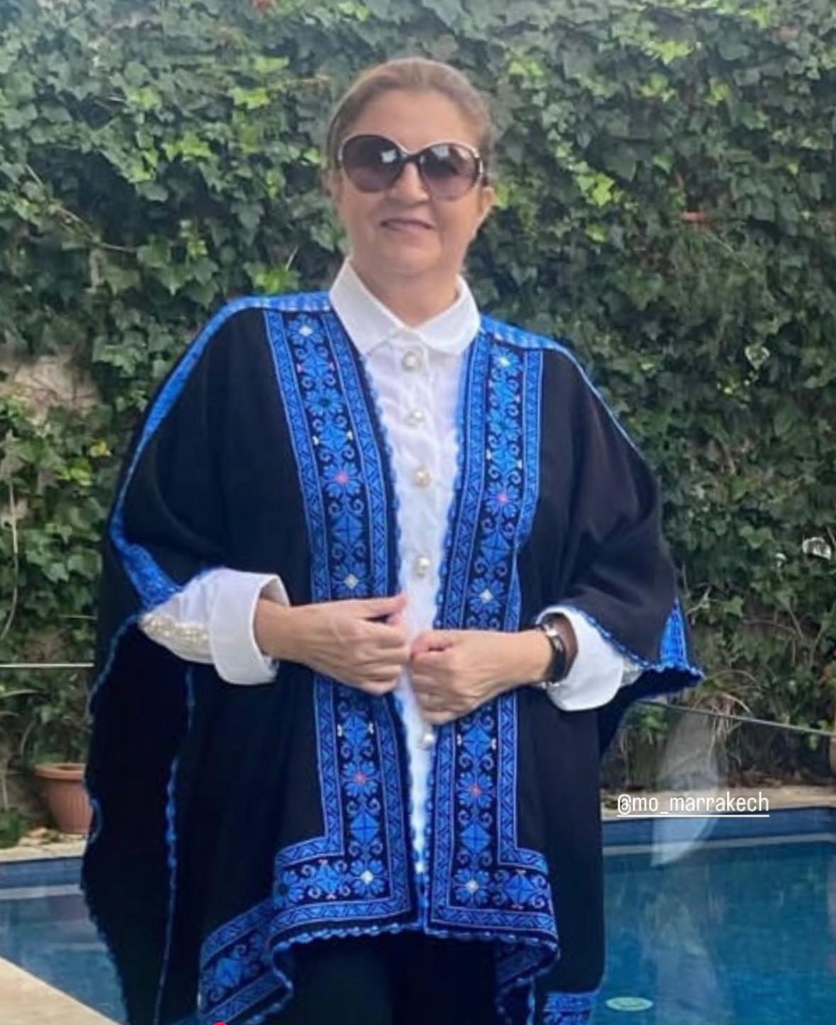 Handcrafted Palestinian embroidery Cape - Image 1