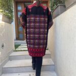 Handcrafted Palestinian embroidery Knee length jacket