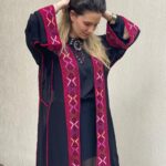 Handcrafted Palestinian embroidery abaya