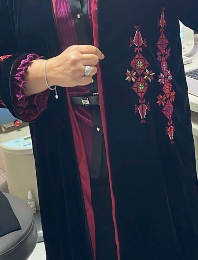 Handcrafted Palestinian embroidery abaya - Image 1