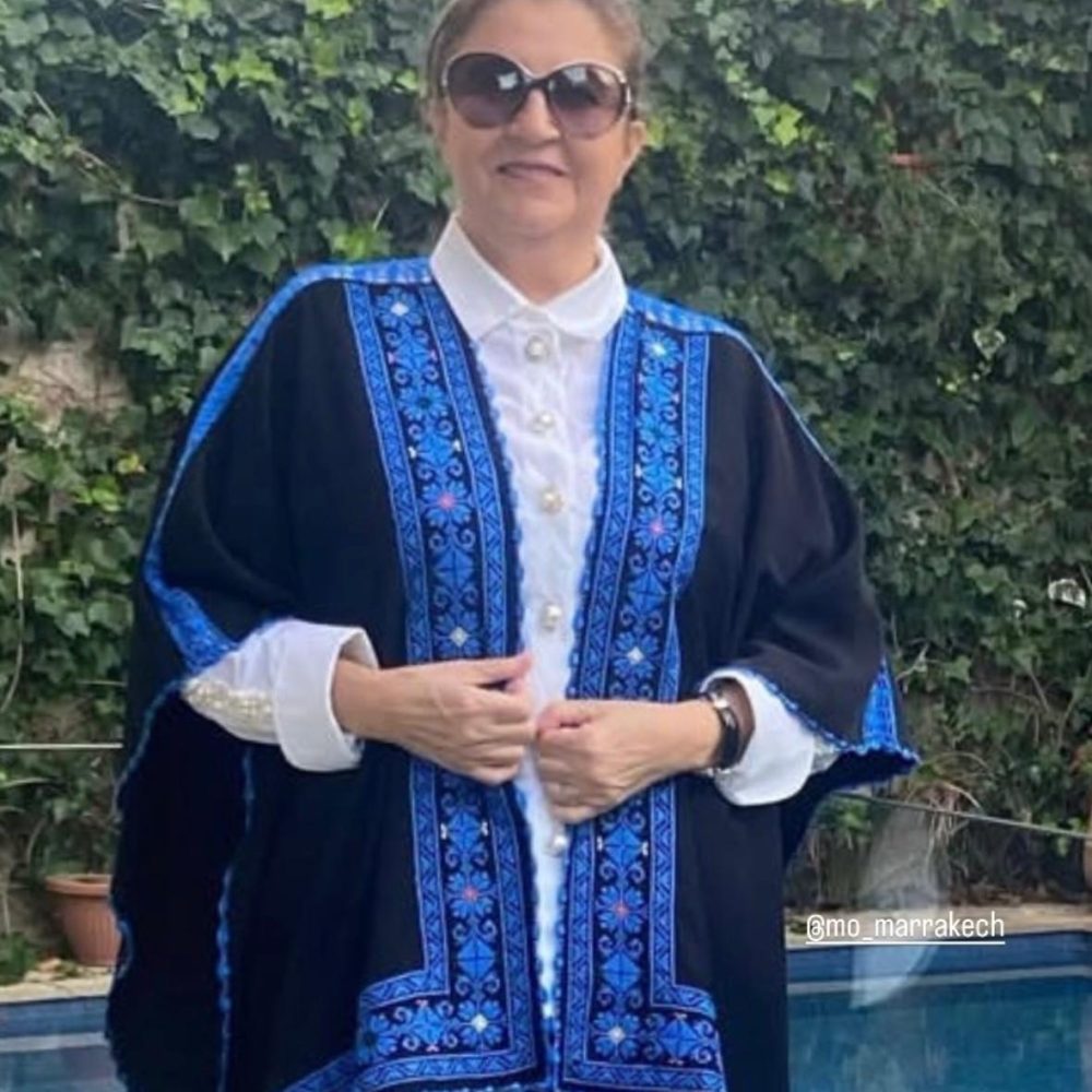 Handcrafted Palestinian embroidery Cape