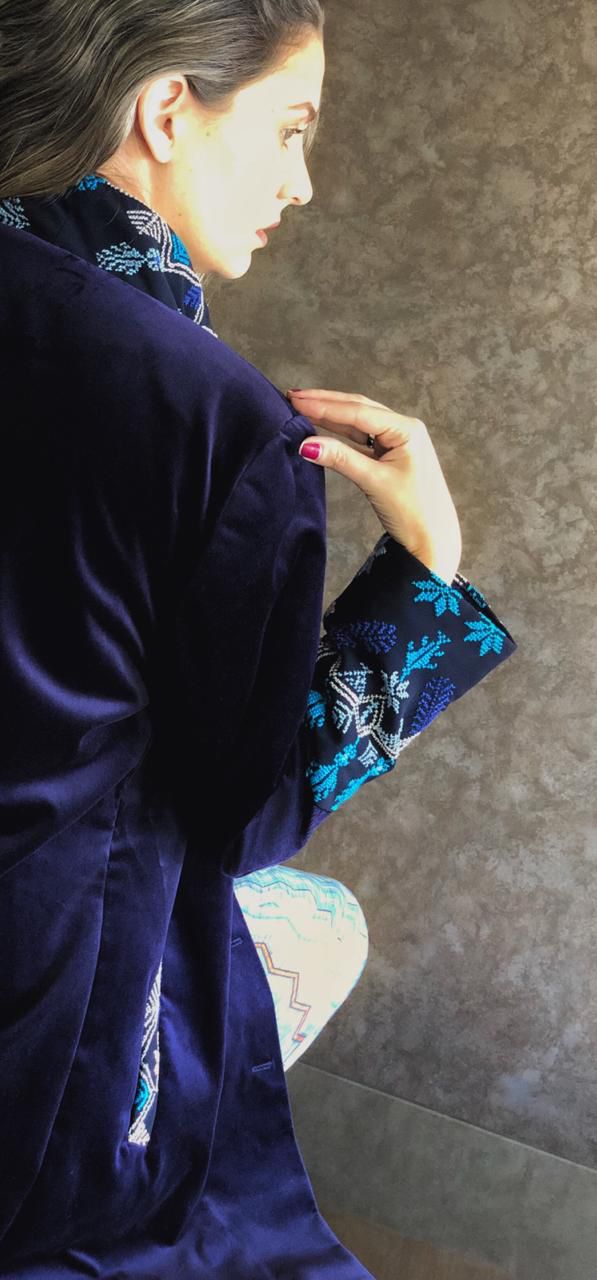 Handcrafted Palestinian embroidery Blazer - Image 1