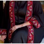 Handcrafted Palestinian embroidery abaya