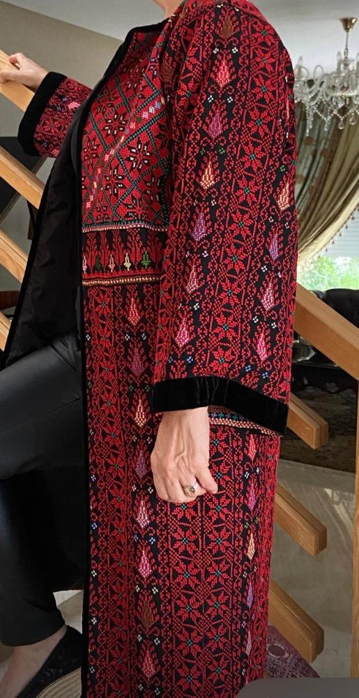 Embroidered with patience and love long jacket