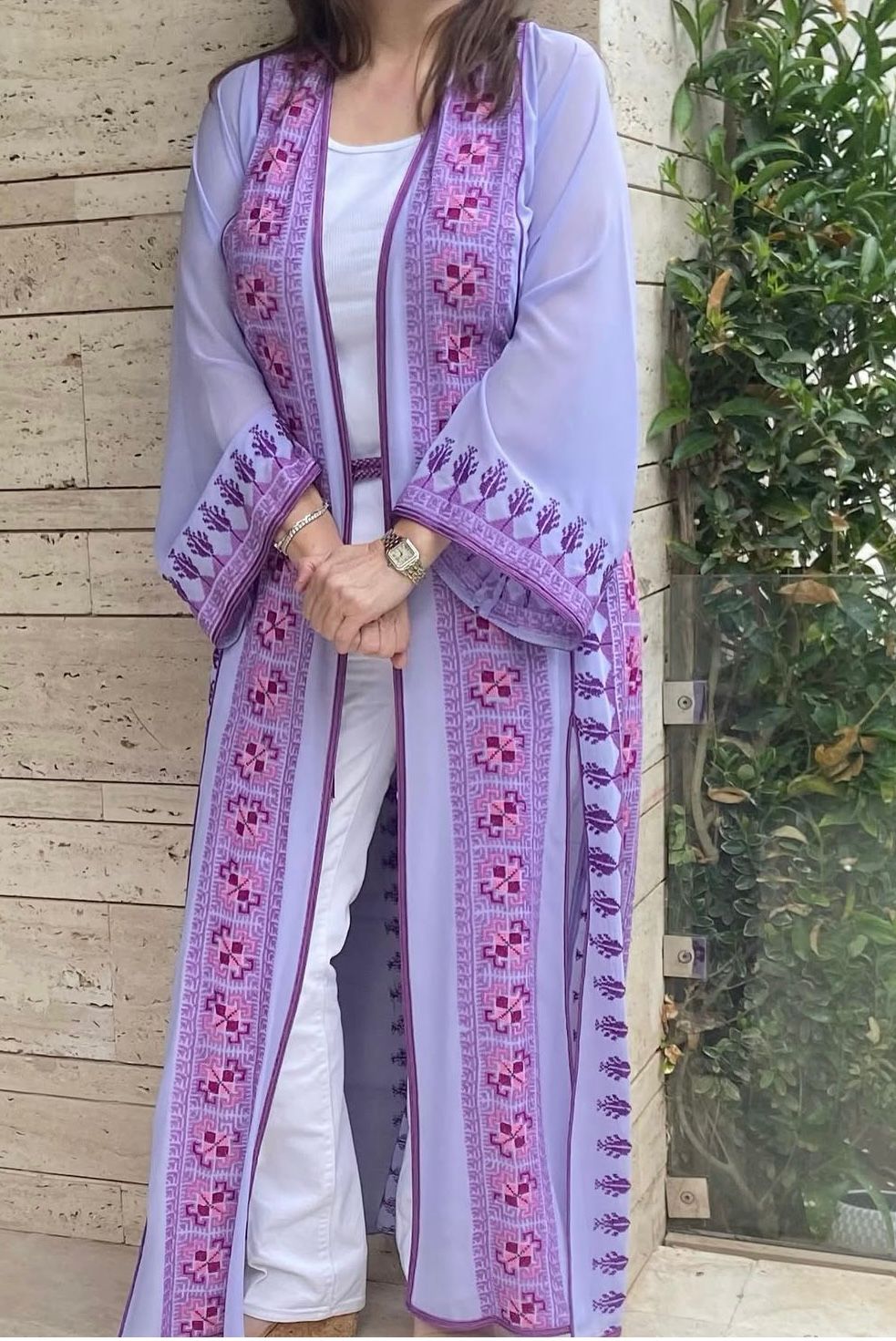 Handcrafted Palestinian embroidery abaya - Image 1