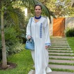 White Moroccan Crepe Jellaba – Elegant Heritage Fusion